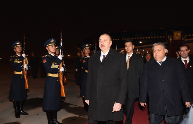 President Aliyev arrives in Beijing from Xian - PHOTOS